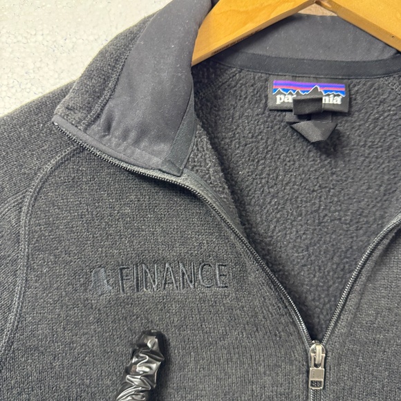 Patagonia Women Better Sweater 1/4-Zip Fleece Black Size M Warm Outdoor Pullover - Picture 4 of 8
